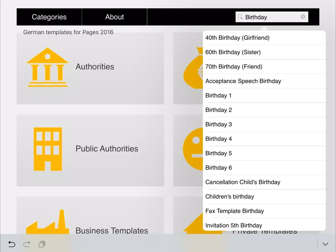 Templates for Pages Ed. 2018 iPad  Screenshots